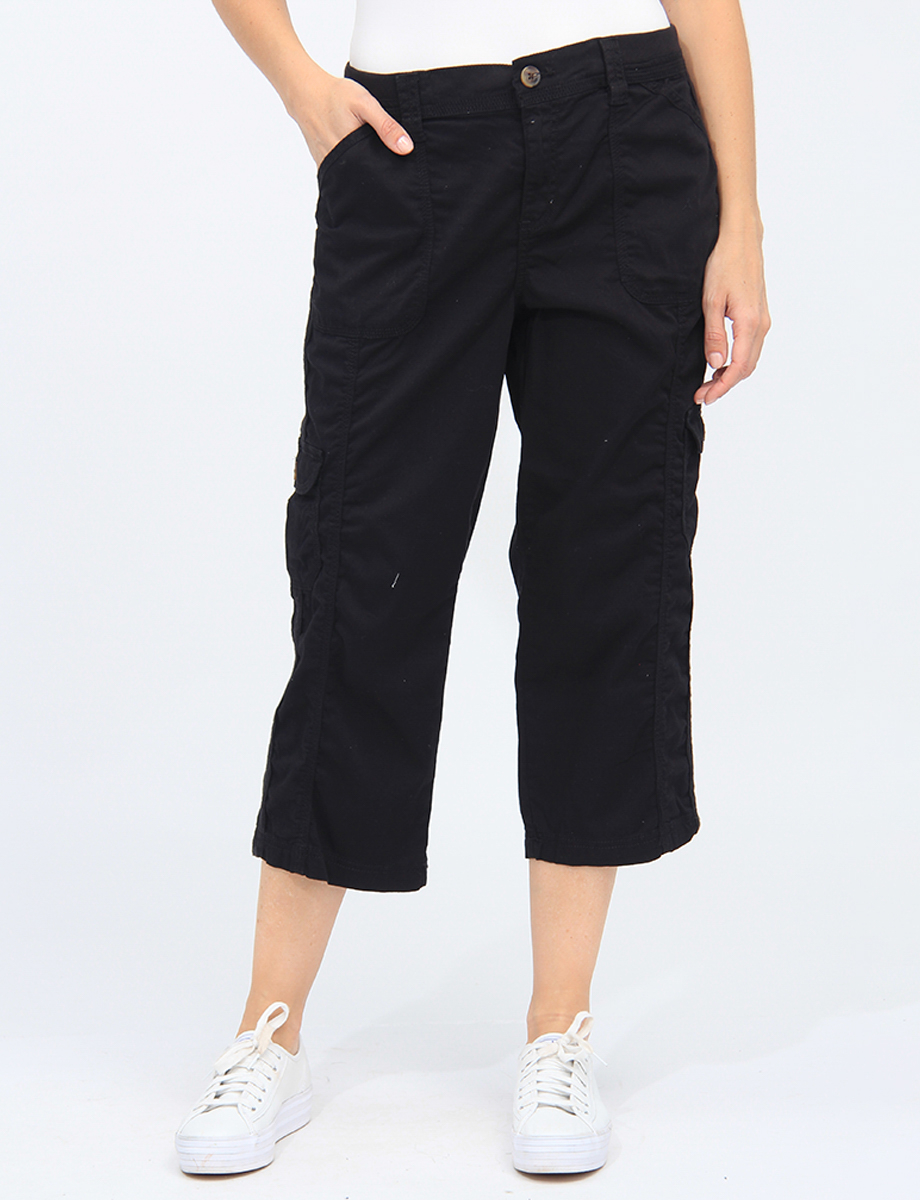 Lauren Stretchy Cotton Twill Capri Pants With Pockets By Dash Clothing