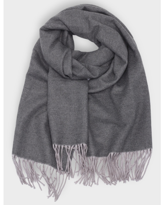 A Chic Reversible Cashmere-Feel 2-Tone Scarf By Janie Besner