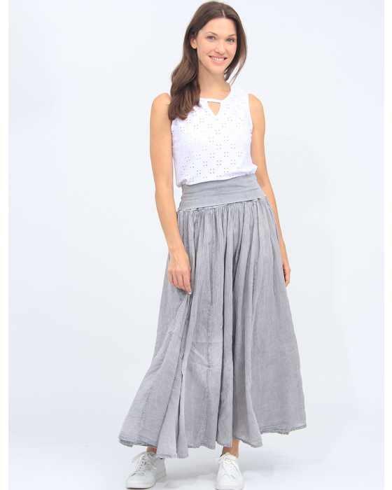 2-in-1 Lined Maxi Balloon Adjustable Inner Drawstring Skirt By Cute Options