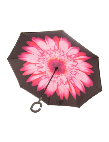 Printed upside down umbrella