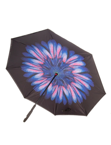 Printed upside down umbrella