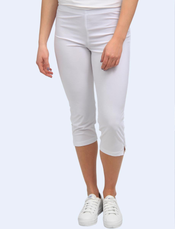 Legging Capri à Enfiler avec Fentes Latérales Boutonnées par Amani Couture (351-7312724 2367250 GRAND BLANC)