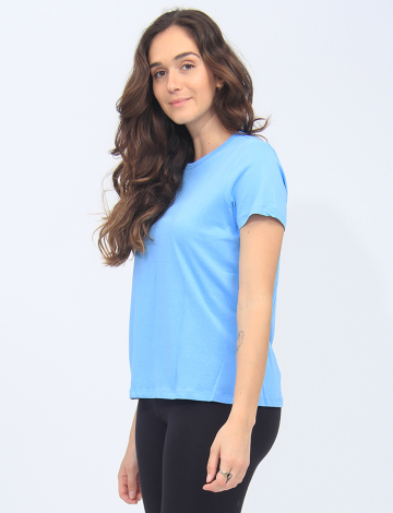 Vegan Basic Cotton T-shirt with Short Sleeves by Point Zero