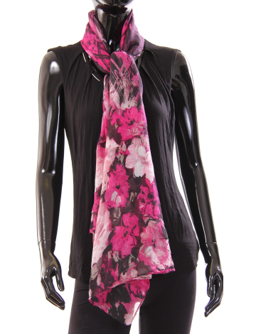 Floral print lightweight scarf by Di Firenze