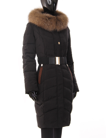 Spectacular quilted coat with embroidered pocket by Froccella