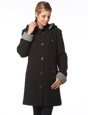 Boiled wool coat by Niccolini