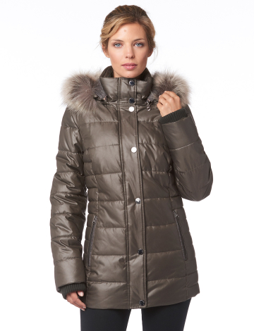 Lightweight frosted polyfill jacket by Novelti