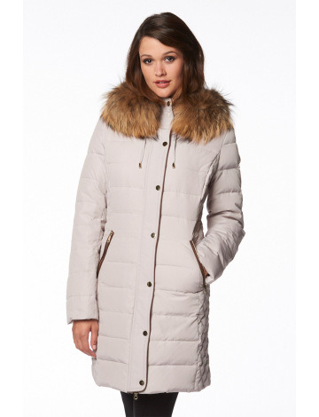 Elegant down coat with diamond quilt by Styla Sport